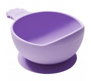 Miska silikonowa z przyssawką i uchwytem Nana's Manners - Purple