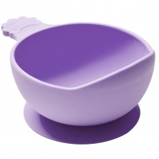 Miska silikonowa z przyssawką i uchwytem Nana's Manners - Purple