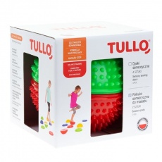 Półkula sensoryczna do masażu 2 szt Tullo - czerwona/zielona