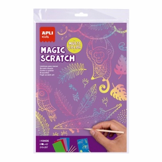 Zestaw wydrapywanek Apli Kids - Magic Scratch Colors A4