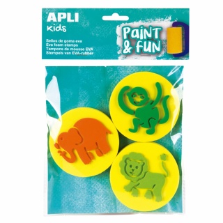 Pieczątki z pianki EVA Apli Kids - Zwierzęta