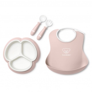 Zestaw do karmienia Mealtime Babybjorn - Powder Pink