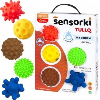 Piłeczki sensoryczne 5 szt Tullo - Sensorki Bez dziurki