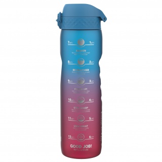 Butelka do picia 1000 ml ION8 - Motivator Gradient Blue/Pink