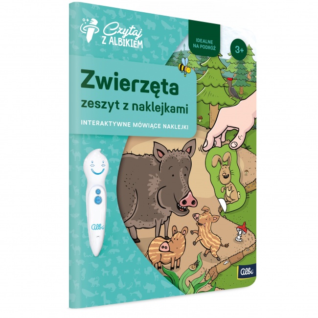 Zeszyt z naklejkami Czytaj z Albikiem Albi - Zwierzęta