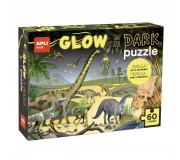 Puzzle świecące w ciemności Apli Kids - Dinozaury 4+