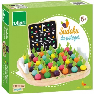 Drewniana gra Vilac - Sudoku warzywa