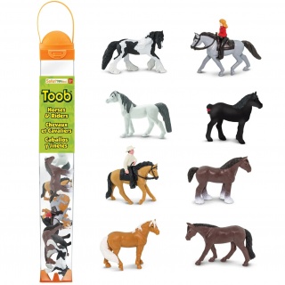 Zestaw Figurek w Tubie TOOB Safari Ltd. - Konie z Jeźdźcami