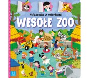 Książka "Książeczka z okienkami. Wesołe zoo" Wydawnictwo Aksjomat