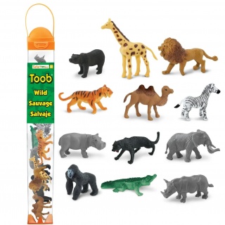 Zestaw Figurek w Tubie TOOB Safari Ltd. - Dzikie Zwierzęta