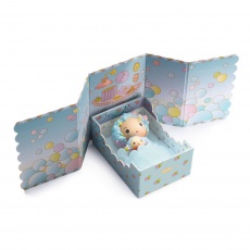 Magnetyczne pudełko z figurkami Tinyly Djeco - Pokoik Blue