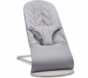 Leżaczek BABYBJORN BLISS WOVEN Petal Quilt - Jasnoszary