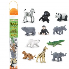 Zestaw Figurek w Tubie TOOB Safari Ltd. - Małe Zwierzątka z Zoo