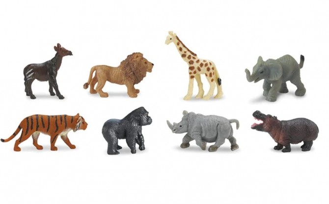 Małe figurki zwierzątek - dzikie zwierzęta