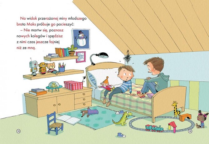 Książka dla dzieci wyjazd bez rodziców nauka czytania wydawnictwo Debit