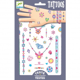 Tatuaże neonowe dla dzieci Djeco - Klejnoty Jenni