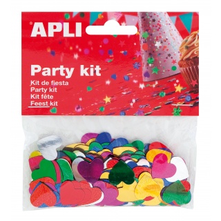 Konfetti serduszka Apli Kids - Mix kolorów