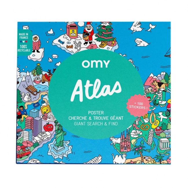 Plakat z naklejkami OMY - Atlas