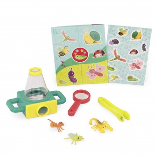 Zestaw małego miłośnika owadów z Lupą i Naklejkami B. Toys - Little Explorer