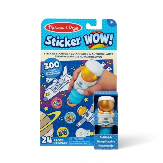 Książeczka + stempel z naklejkami Sticker WOW! Melissa & Doug - Astronauta