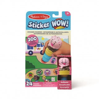 Książeczka + stempel z naklejkami Sticker WOW! Melissa & Doug - Lody