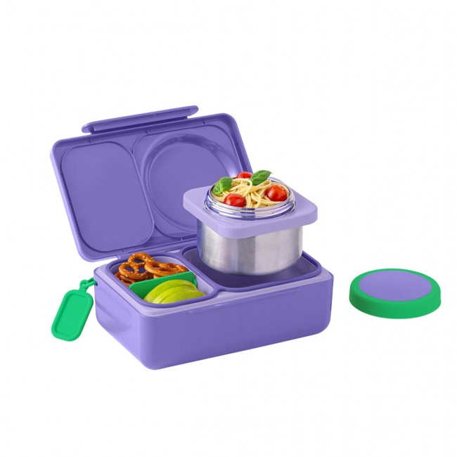 Lunchbox z termosem OmieBox Up OMIE - Galaxy Purple