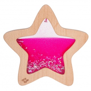 Gwiazda sensoryczna Petit Boum - Świecąca w ciemności różowa