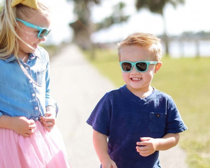 Okulary przeciwsłoneczne z filtrem dla dzieci UV400 Babaiators Tropical Tide