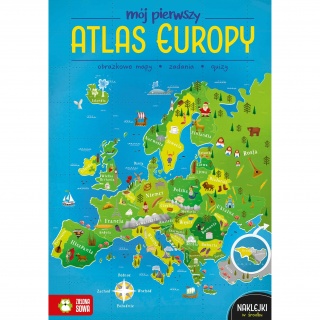 Książka "Mój pierwszy atlas Europy" wydawnictwo Zielona Sowa