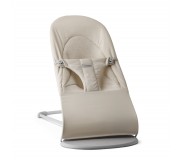 Leżaczek BABYBJORN BALANCE SOFT WOVEN/JERSEY - Jasny Beż