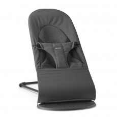 Leżaczek BABYBJORN BALANCE SOFT WOVEN/JERSEY - Ciemny Szary