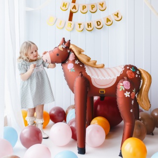 Balon foliowy Party Deco - Koń 110 x 126 cm