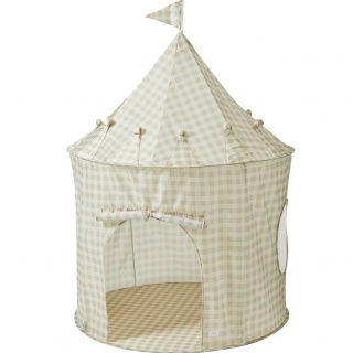 Namiot dla dzieci 3 Sprouts Recycled - Gingham Beige