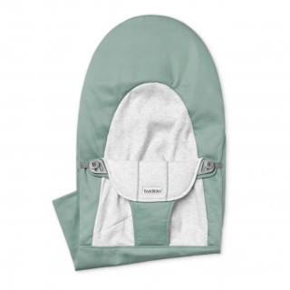 Poszycie do leżaczka BABYBJORN Soft Woven/Jersey - Jasnoszałwiowy/Szary