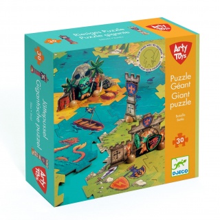 Puzzle tekturowe Arty Toys Djeco - Bitwa