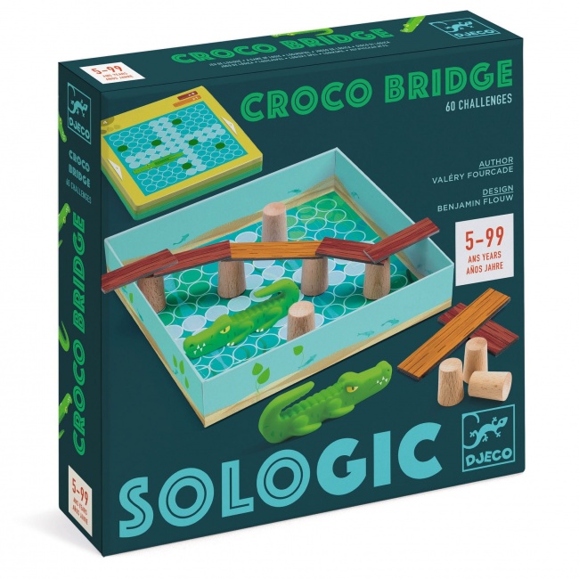 Gra logiczna SoLogic Djeco - Croco Bridge