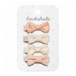 Spinki do włosów Rockahula Kids - Flora Linen Mini Bow