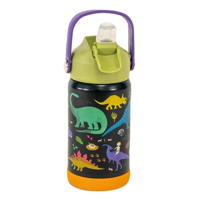 Butelka stalowa, bidon 400 ml Floss&Rock - Dinozaury