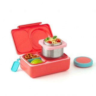 Lunchbox z termosem OmieBox Up OMIE - Cherry Pink