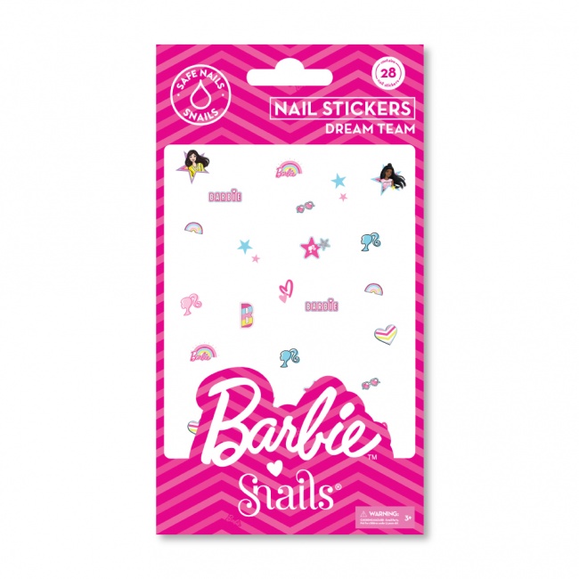 Naklejki na paznokcie dla dzieci Barbie Snails - Dream Team