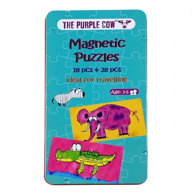 Podróżna gra magnetyczna The Purple Cow - Puzzle magnetyczne