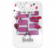 Naklejany lakier Nail Wraps Snails - Red Carpet