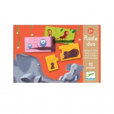 Puzzle Duo Djeco dla najmłodszych - Mamy i ich dzieci