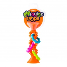 Grzechotka Przyssawka Pip Squigz Loops Fat Brain Toys - Bobo Orange