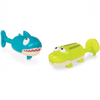 Zestaw dwóch sikawek B. Toys - Rekin i Krokodyl