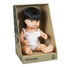 Lalka chłopiec Miniland Doll - Azjata 38cm