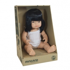 Lalka dziewczynka Miniland Doll - Azjatka 38cm