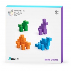 Klocki magnetyczne Pixio - Mini Dinos