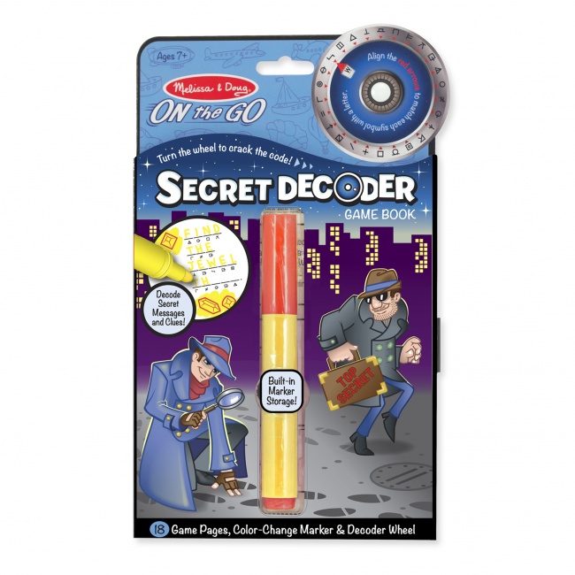 Książeczka z zagadkami On the Go Melissa & Doug - Secret Decoder