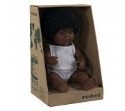 Lalka dziewczynka Miniland Doll - Afroamerykanka 38cm
